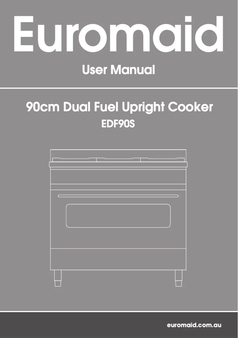 Page 1 de la notice Manuel utilisateur Euromaid EDF90S