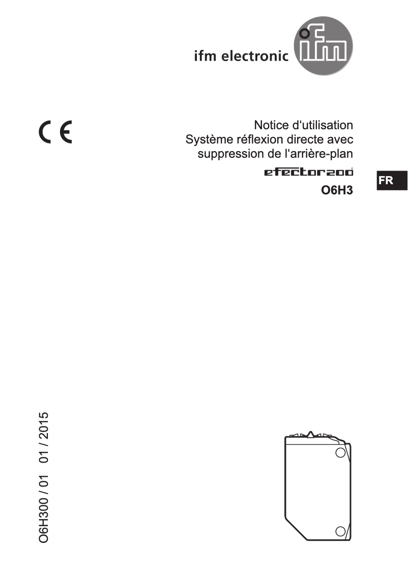 Page 1 de la notice Manuel utilisateur IFM O6H302
