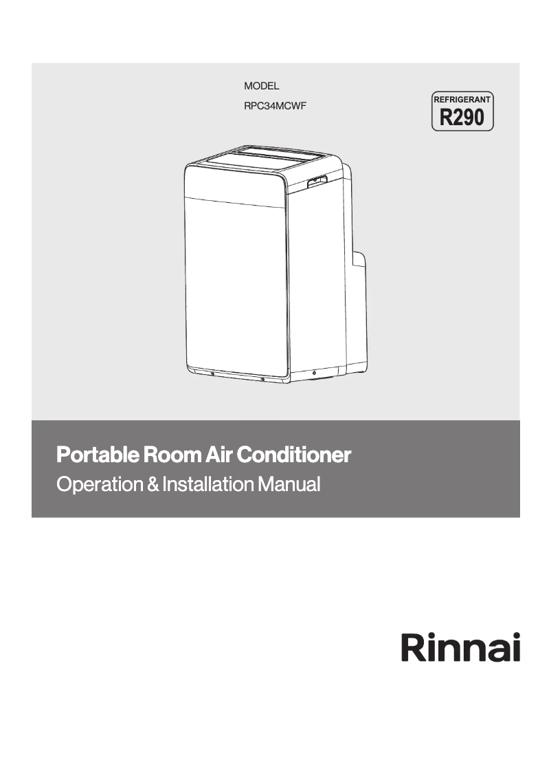 Page 1 de la notice Manuel utilisateur Rinnai RPC34MCWF