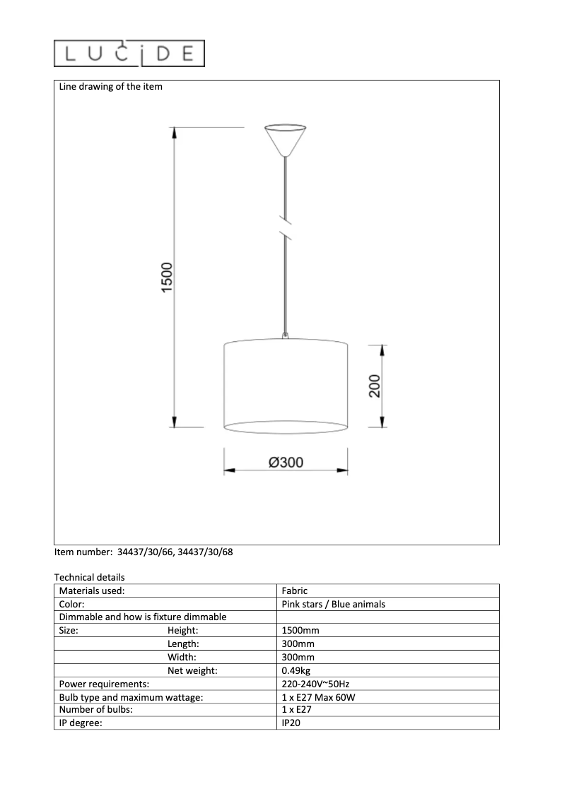 Página 1 del manual Manual de usuario Lucide Adrian