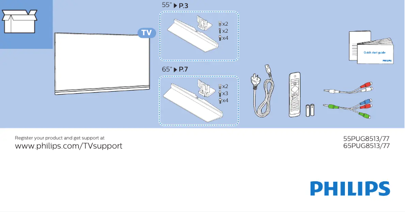Página 1 del manual Manual de usuario Philips 8500 series 55PUG8513