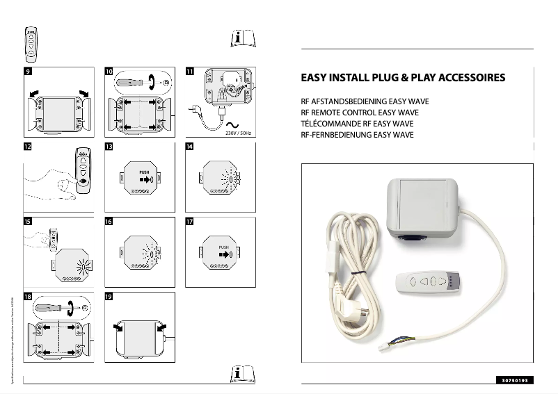 Page 1 of the manual User Manual Projecta Easy Install
