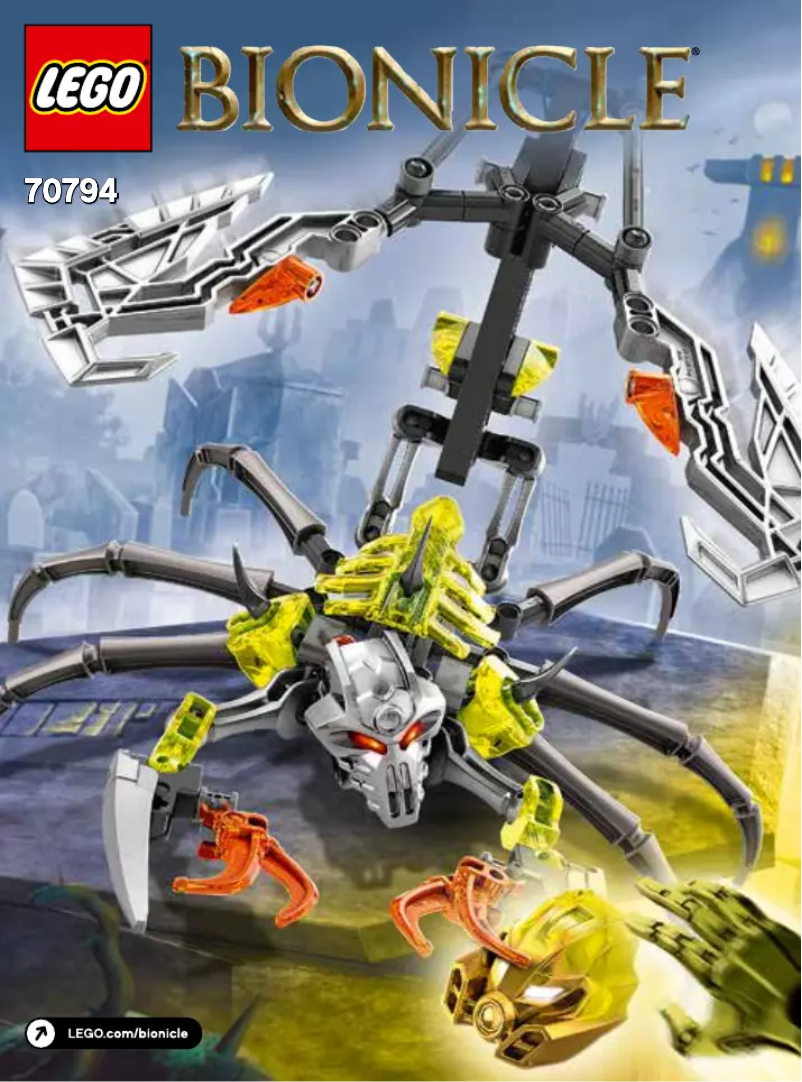 Page 1 de la notice Manuel utilisateur Lego Bionicle 70794