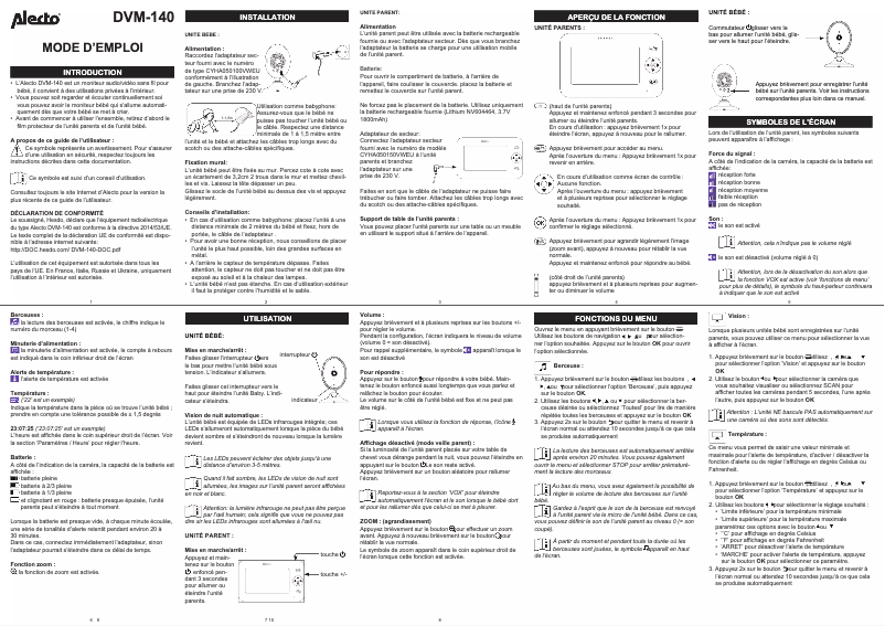 Página 1 del manual Manual de usuario Alecto DVM-140C