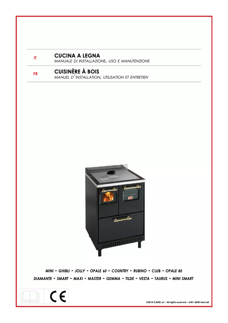 Page 1 de la notice Manuel utilisateur Cadel Vesta