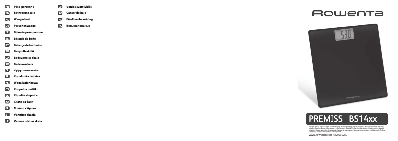 Page 1 de la notice Manuel utilisateur Rowenta Premiss BS1403