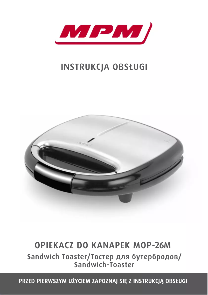 Page 1 of the manual User Manual MPM MOP26M