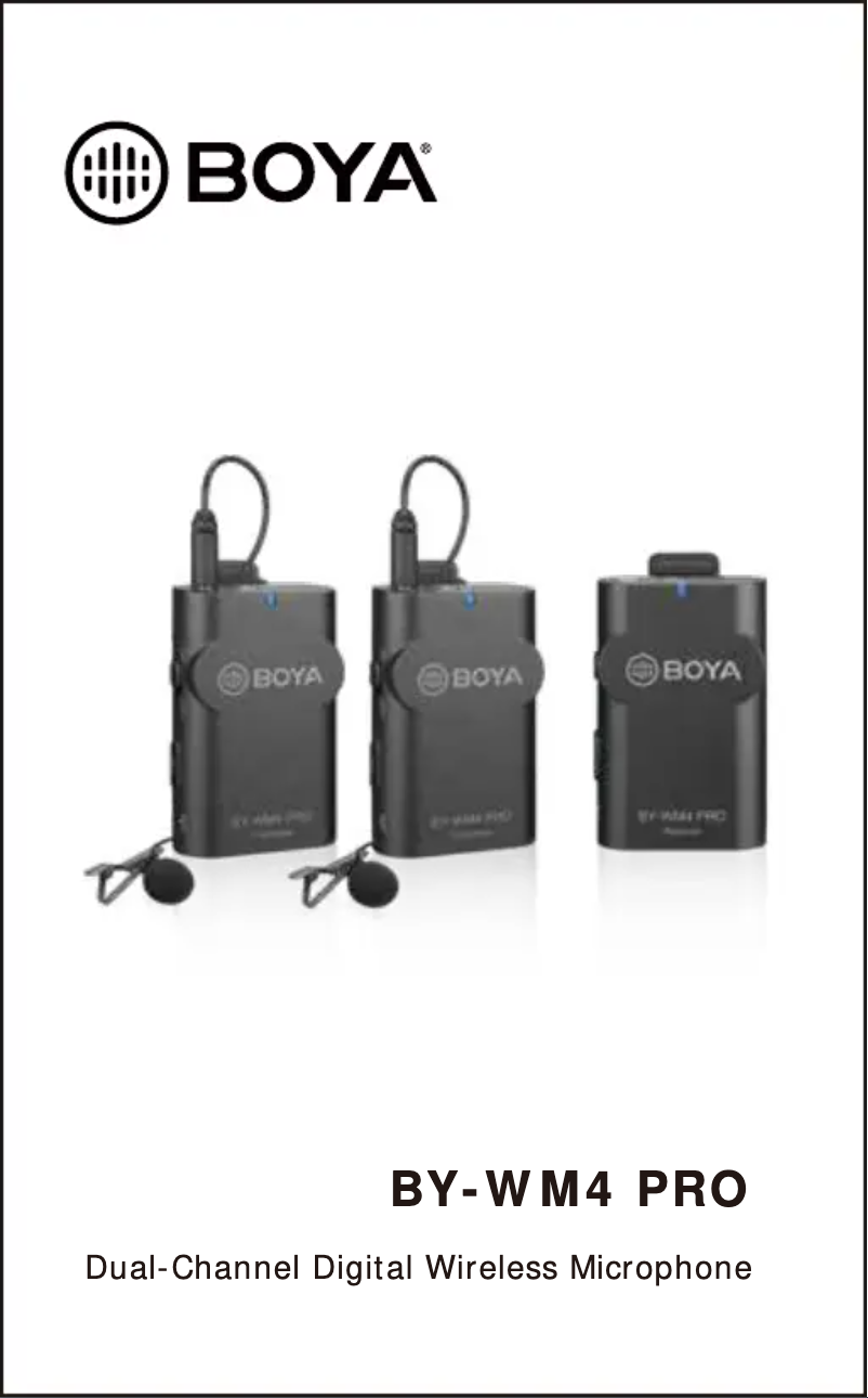 Página 1 del manual Manual de usuario BOYA BY-WM4 PRO-RXD
