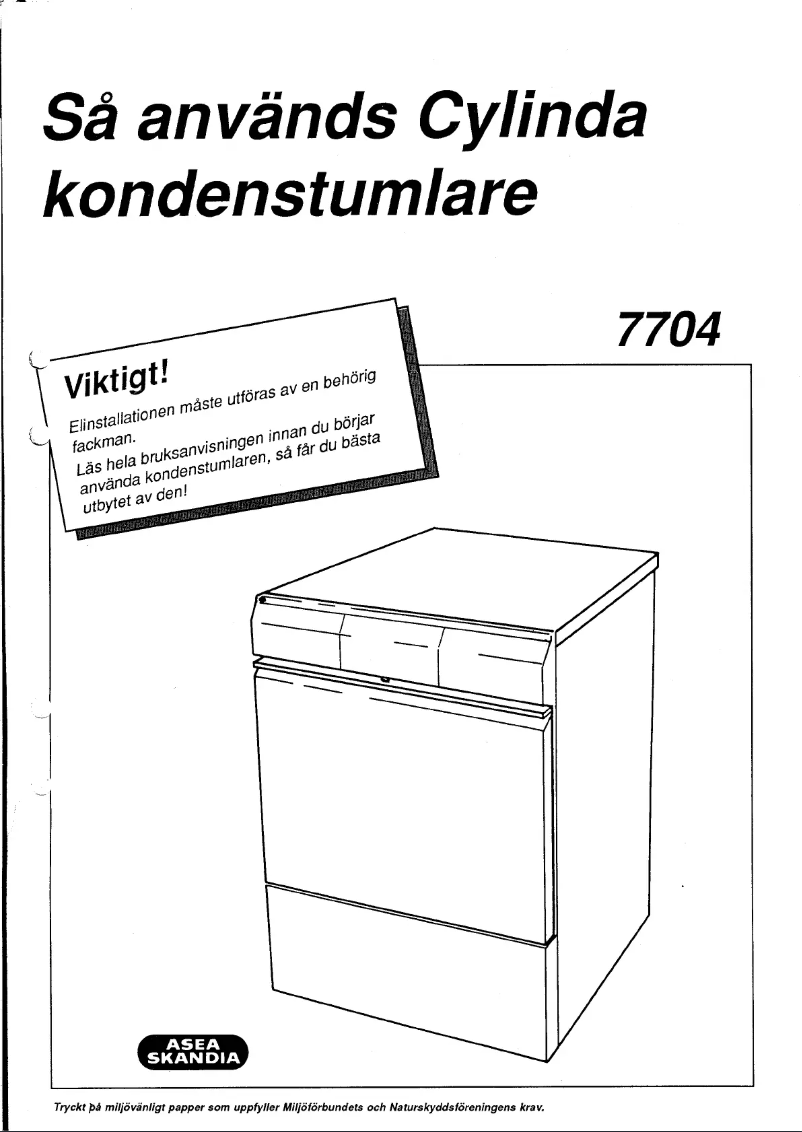 Página 1 del manual Manual de usuario Cylinda 7704