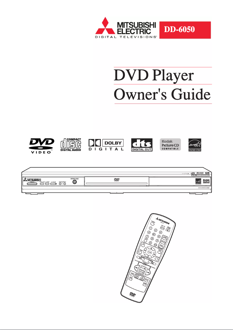 Page 1 de la notice Manuel utilisateur Mitsubishi DD-6050