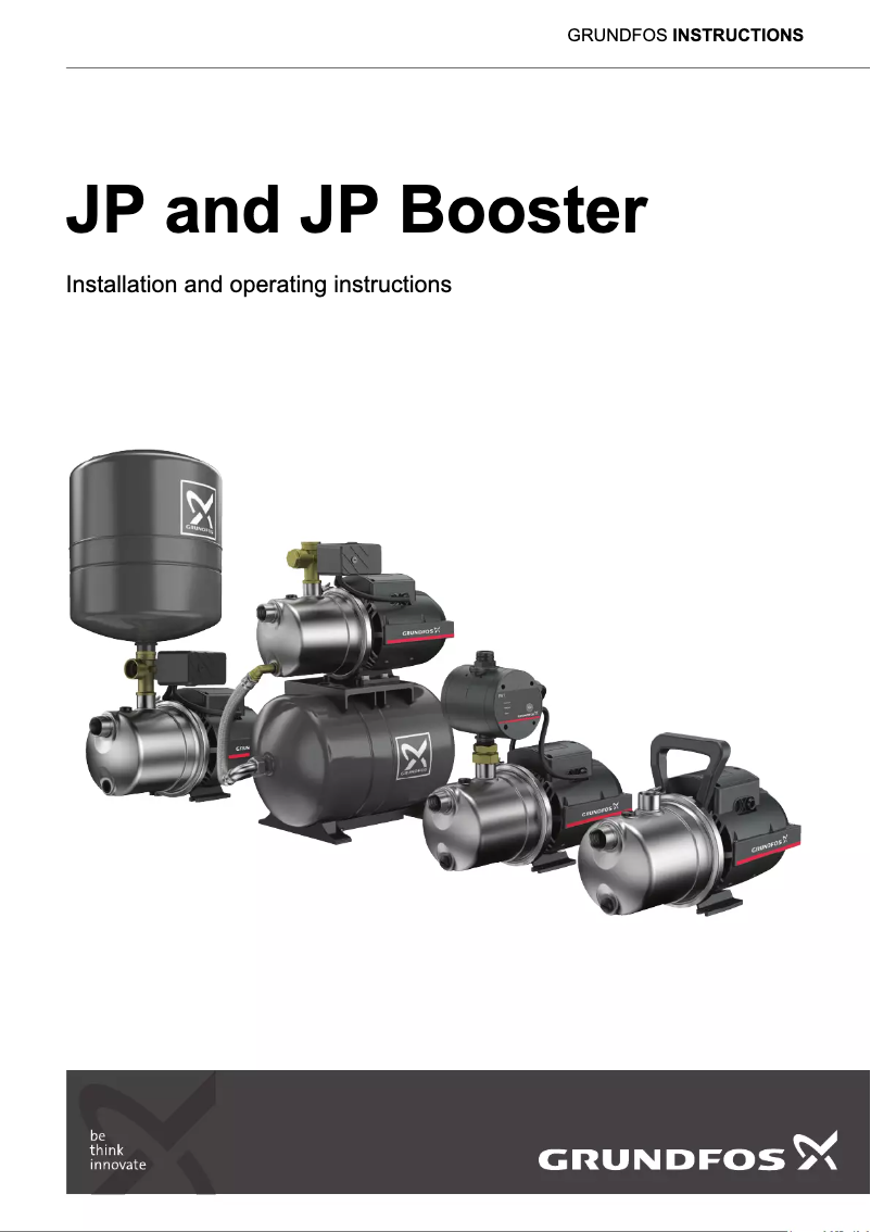 Page 1 de la notice Mode d'emploi Grundfos JP 5-48