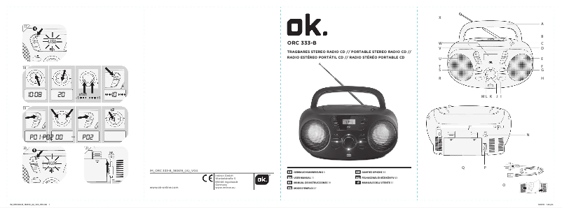 Page 1 de la notice Manuel utilisateur OK ORC 333-B