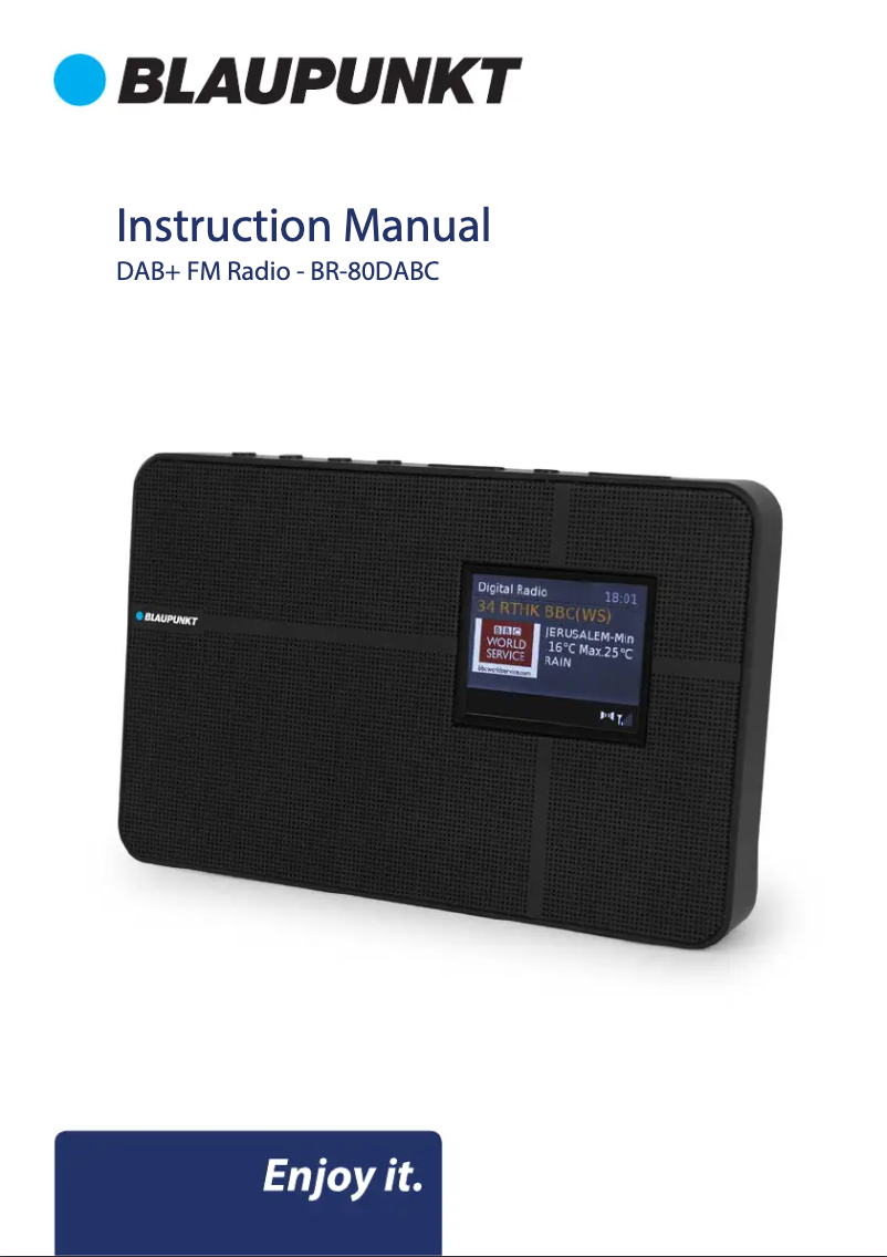 Página 1 del manual Manual de usuario Blaupunkt BR-80DABC