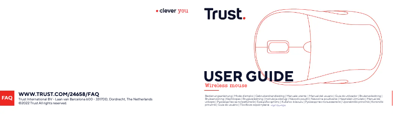 Page 1 de la notice Manuel utilisateur Trust Wireless Mouse 16592