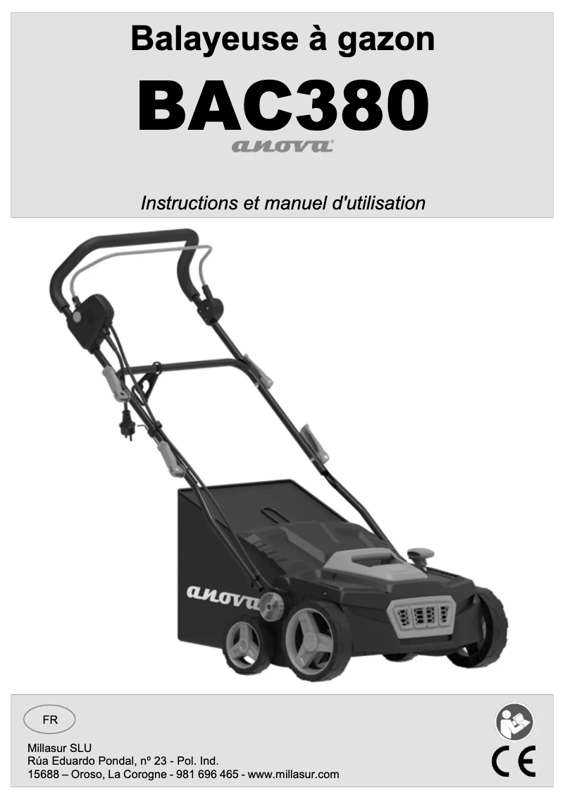 Page 1 de la notice Manuel utilisateur Anova BAC380