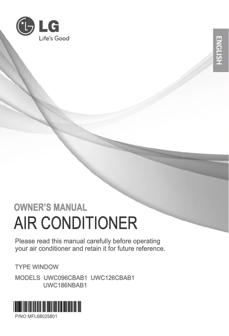 Page 1 of the manual User Manual LG UWC126CBAB1