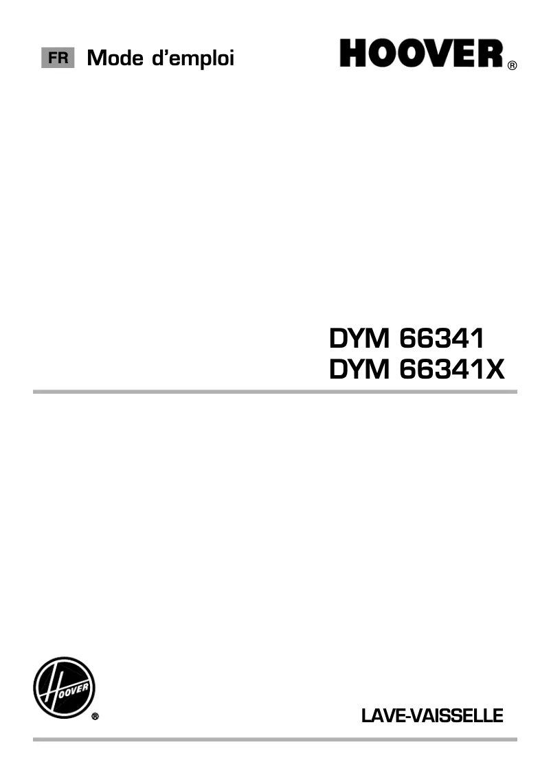 Page 1 de la notice Manuel utilisateur Hoover DYM 66341-47
