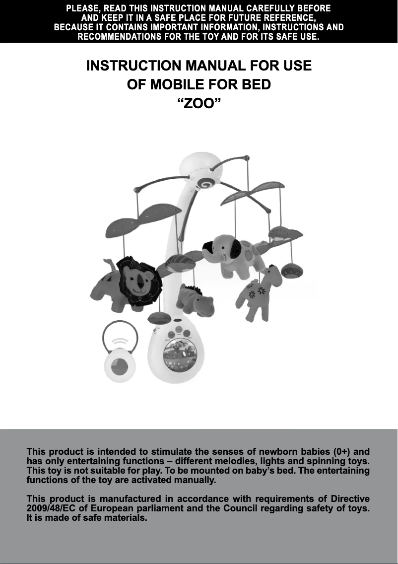 Page 1 de la notice Manuel utilisateur Chipolino Zoo