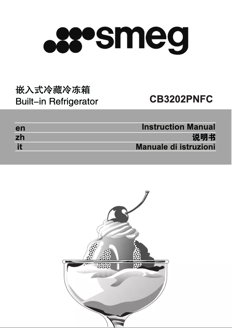 Page 1 de la notice Manuel utilisateur Smeg CB3202PNFC