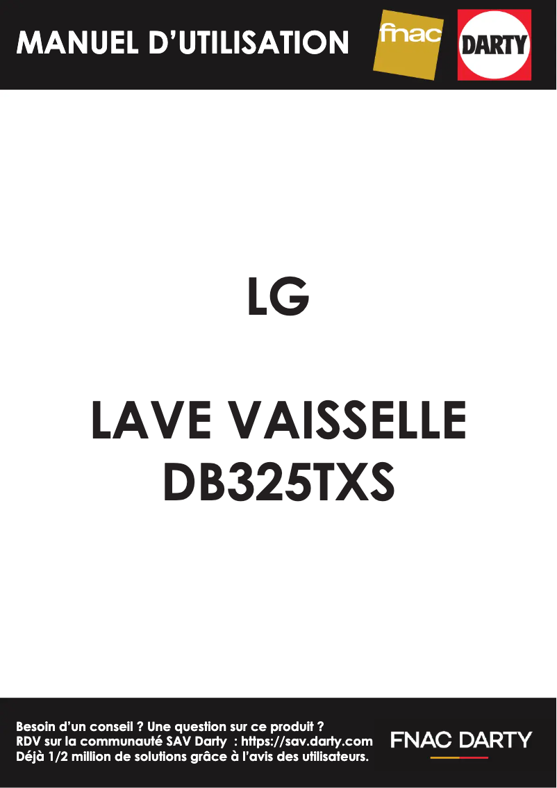 Page 1 of the manual User Manual LG DB325TXS