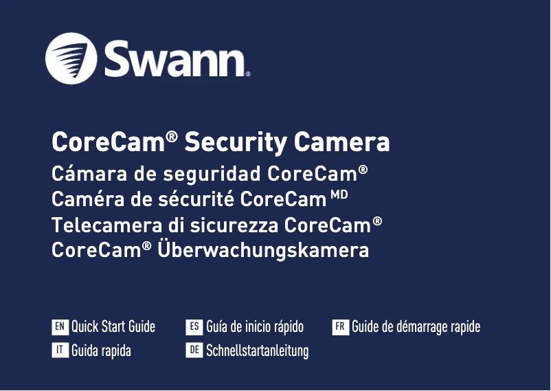 Page 1 de la notice Manuel utilisateur Swann CoreCam