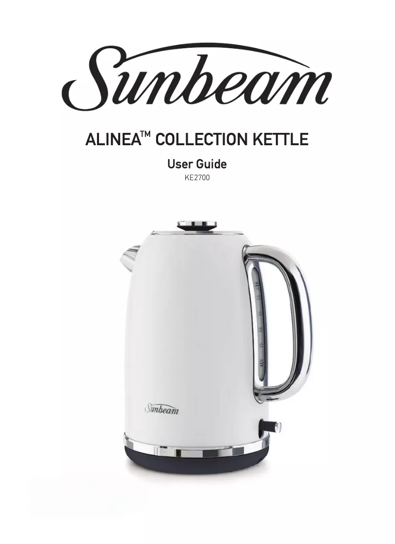 Page 1 de la notice Manuel utilisateur Sunbeam KE2700W