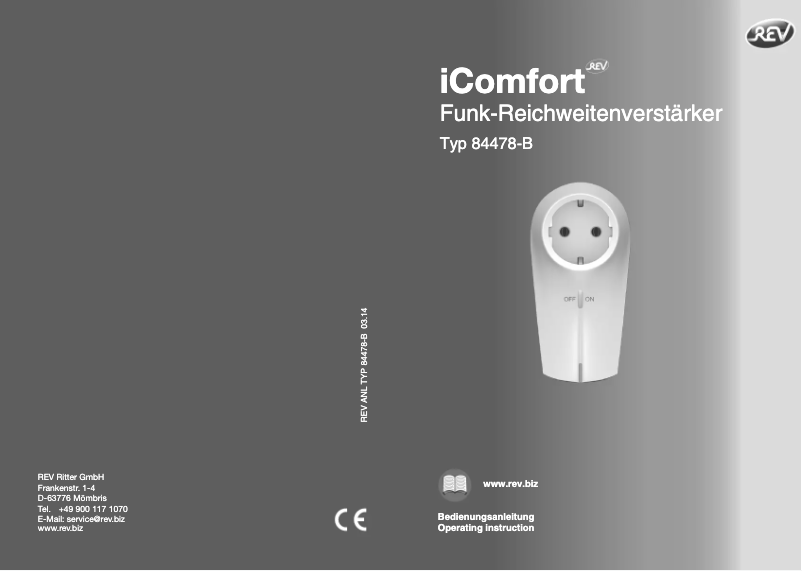 Page 1 de la notice Manuel utilisateur REV iComfort 84478-B