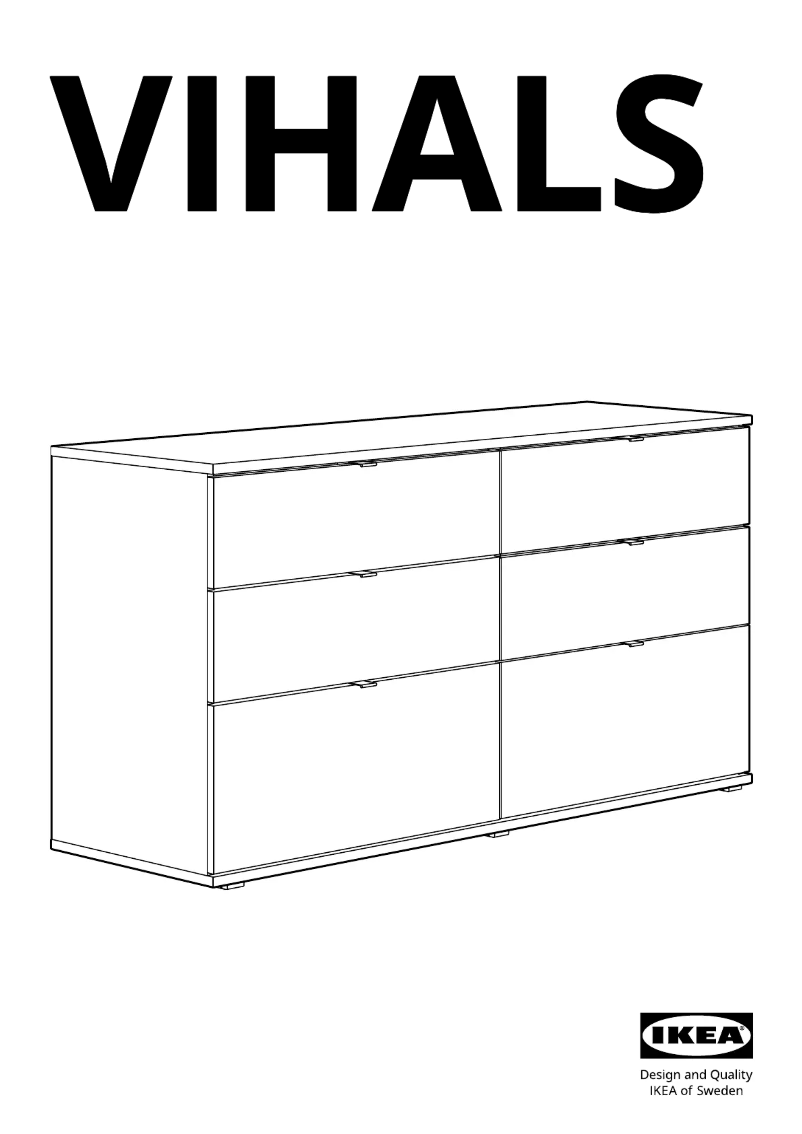Page 1 de la notice Manuel utilisateur Ikea VIHALS 604.901.14