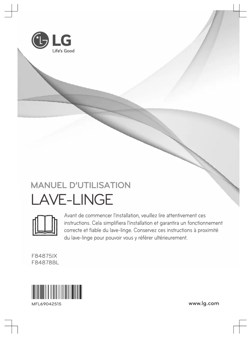 Page 1 of the manual User Manual LG F84875IX