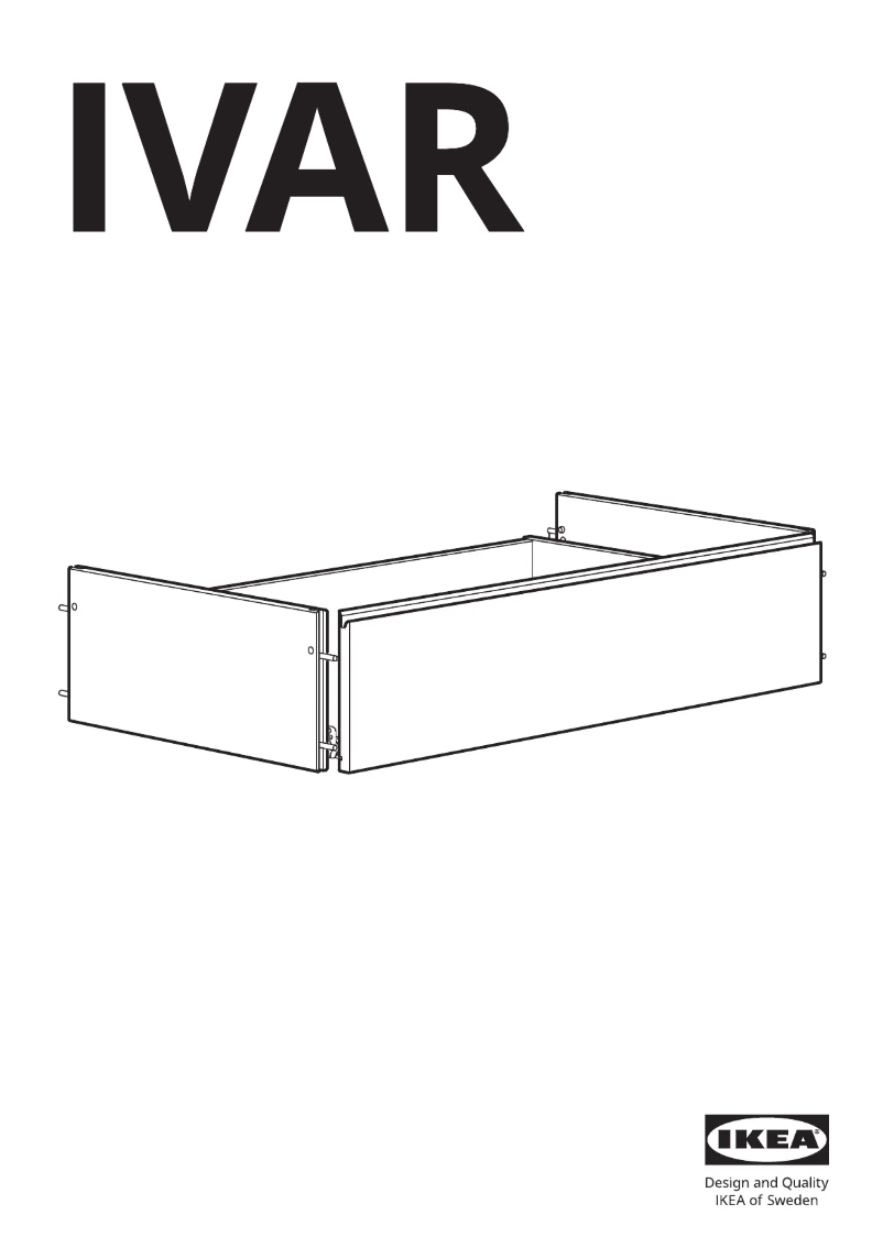 Page 1 de la notice Manuel utilisateur Ikea IVAR 504.889.08