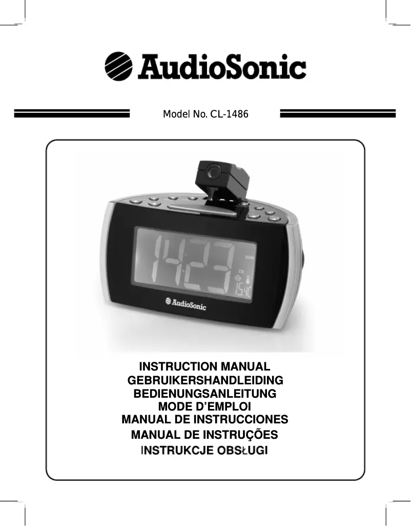 Página 1 del manual Manual de usuario AudioSonic CL-1486