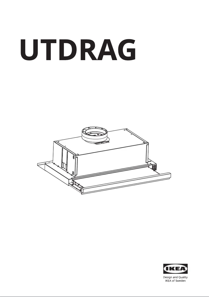 Page 1 de la notice Manuel utilisateur Ikea UTDRAG 705.089.72