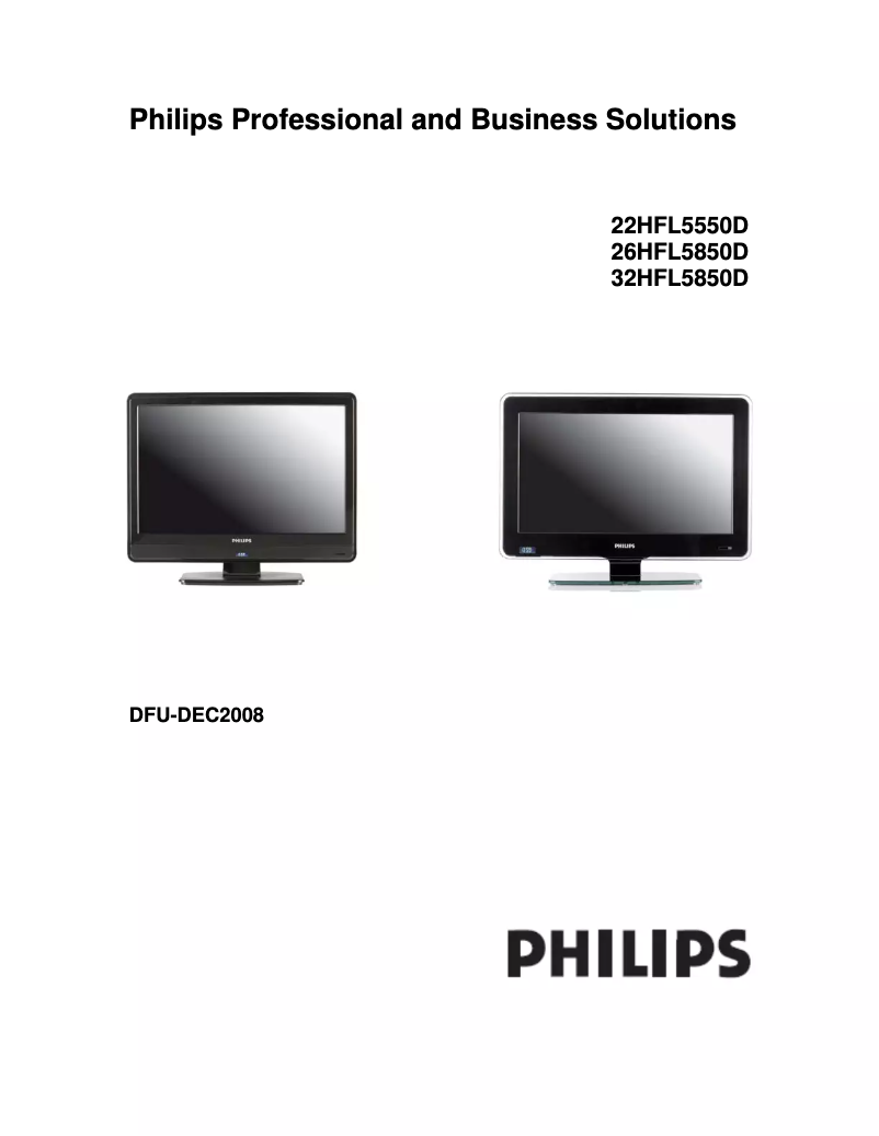 Page 1 of the manual User Manual Philips 42HFL5850D