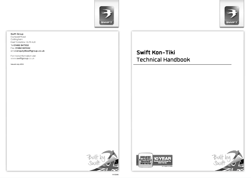 Page 1 de la notice Manuel utilisateur Swift Kon-Tiki (2015)