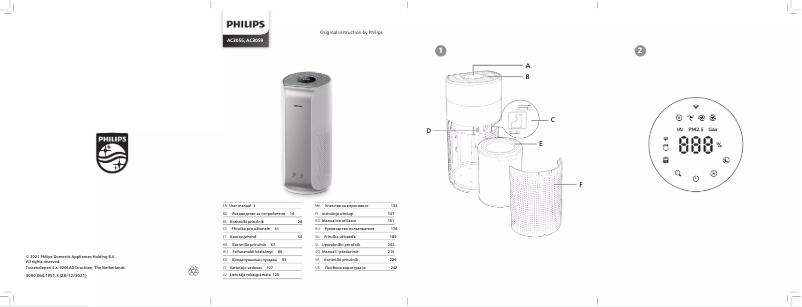 Image de la première page du manuel de l'appareil AC3059