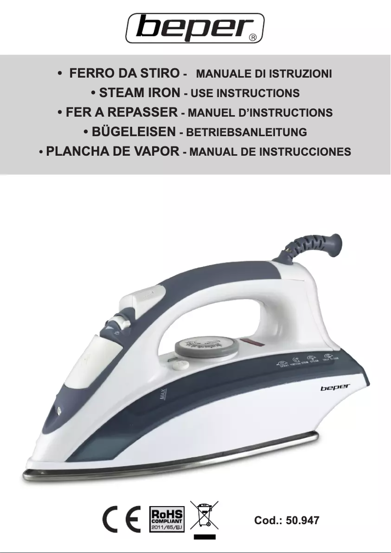 Página 1 del manual Manual de usuario Beper 50.947