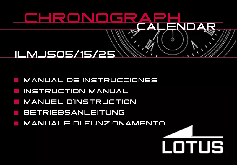 Page 1 de la notice Manuel utilisateur Lotus 10125