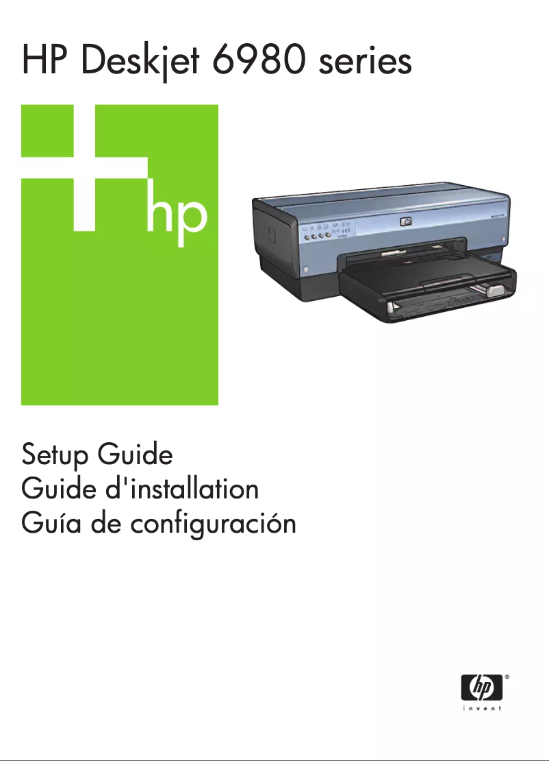 Page 1 de la notice Guide d'installation HP Deskjet 6980