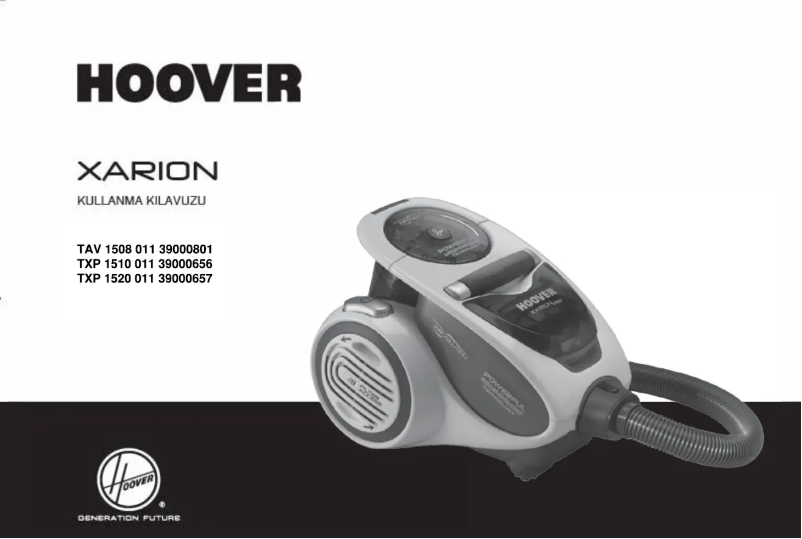 Página 1 del manual Manual de usuario Hoover Xarion TAV 1508