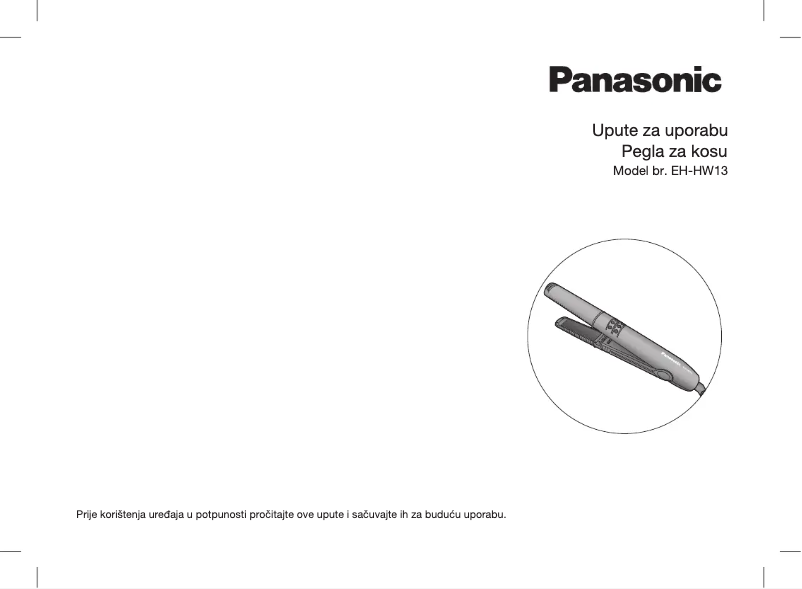 Page 1 of the manual User Manual Panasonic EH-HW13