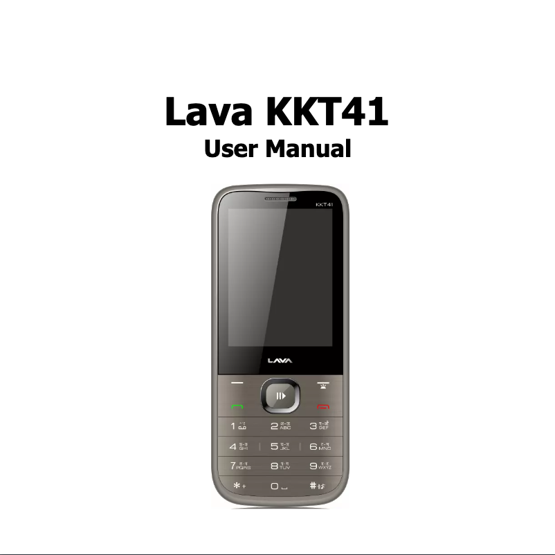 Page 1 de la notice Manuel utilisateur Lava KKT 41