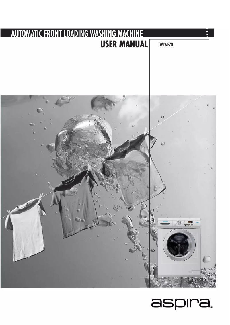 Page 1 of the manual User Manual Aspira TWLWF70