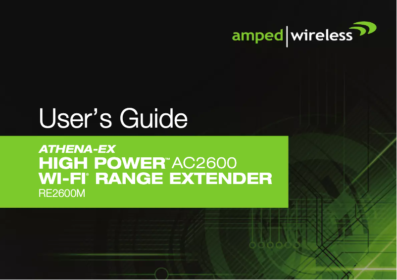 Página 1 del manual Manual de usuario Amped Wireless Athena-EX RE2600M
