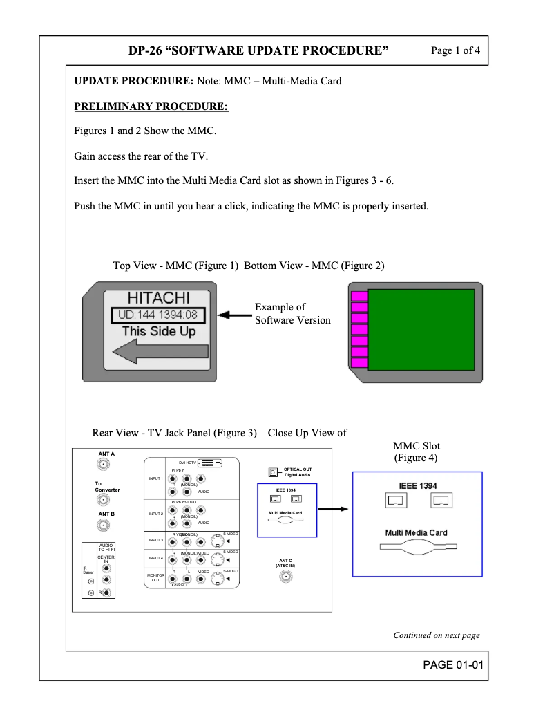 Page 1 de la notice Manuel utilisateur Hitachi 65XWX20B