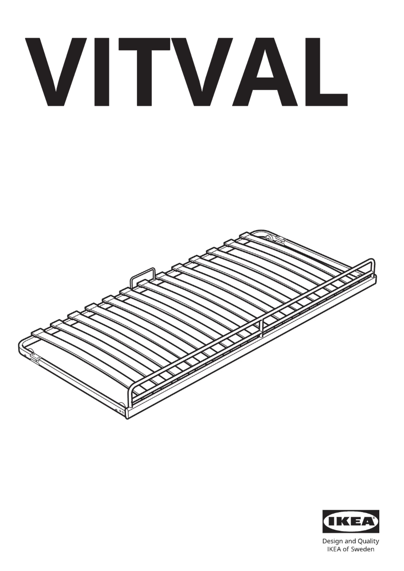 Page 1 de la notice Manuel utilisateur Ikea VITVAL 104.483.25