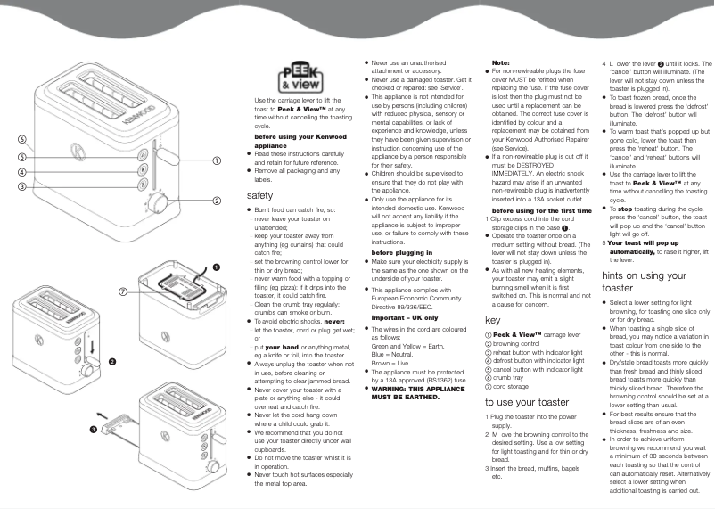 Page 1 de la notice Manuel utilisateur Kenwood TTM401