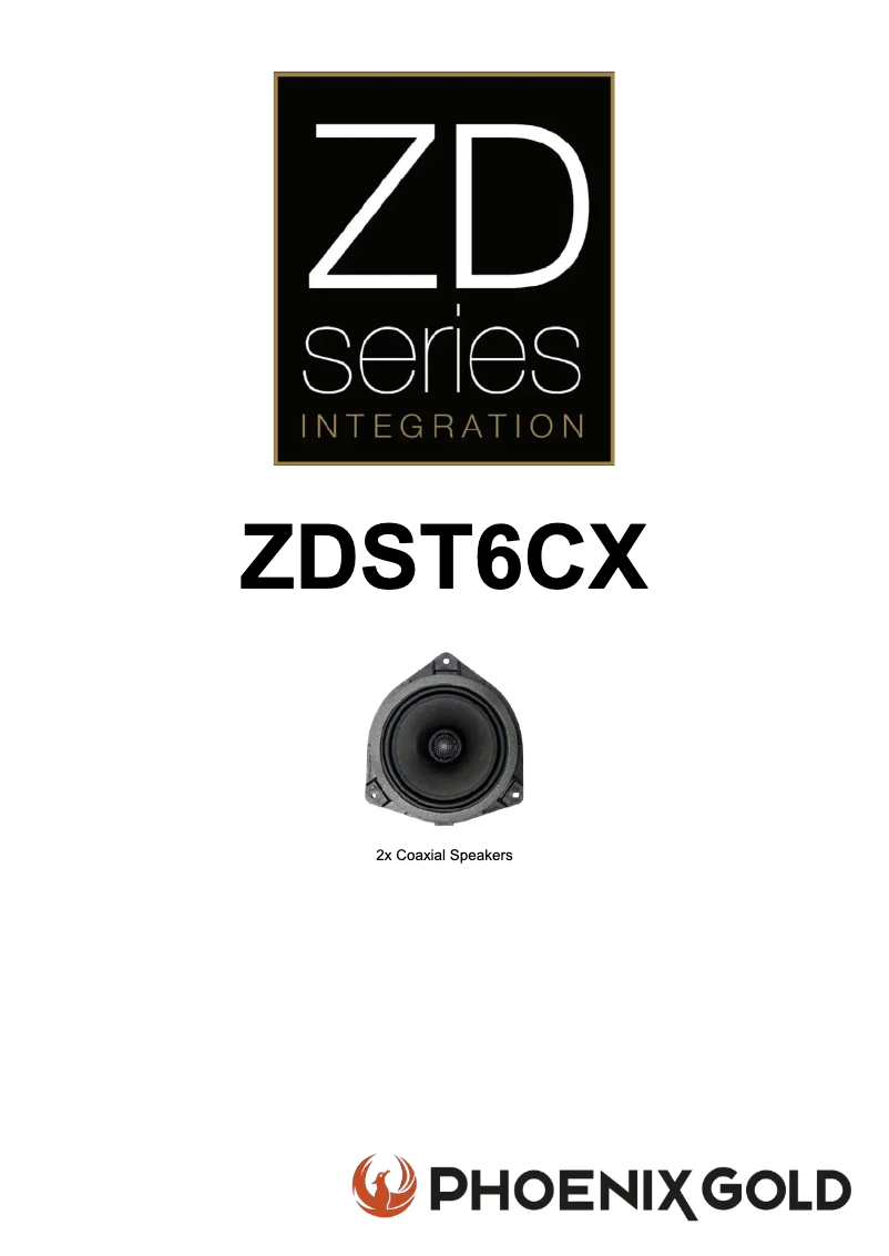Página 1 del manual Manual de usuario Phoenix Gold ZDST6CX