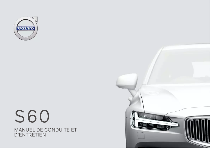 Page 1 de la notice Manuel utilisateur Volvo S60 (2020)