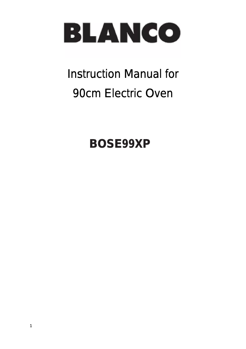 Page 1 de la notice Mode d'emploi BLANCO BOSE99XP