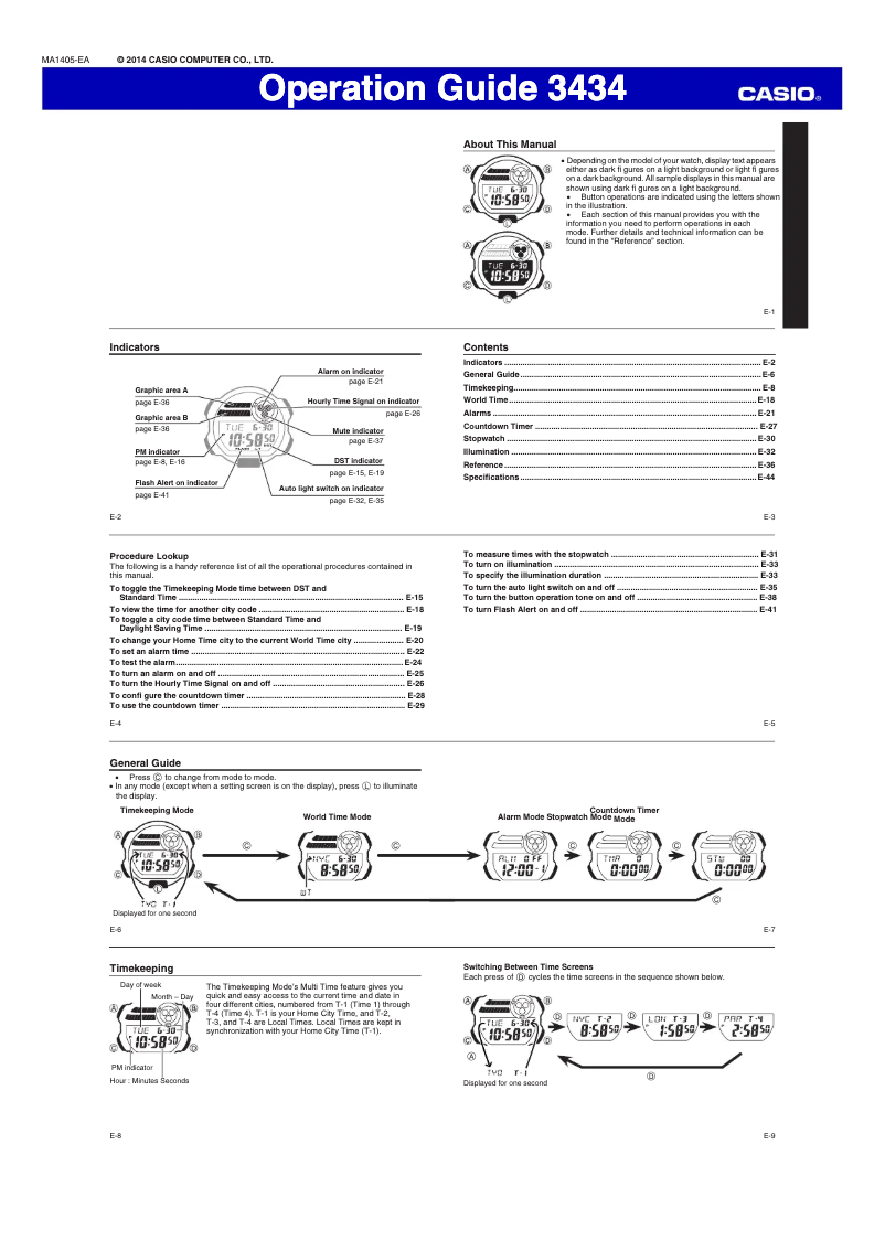 Page 1 de la notice Manuel utilisateur Casio GD-400-4DR